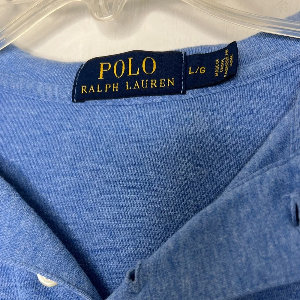 Polo by Ralph Lauren Blue Short Sleeve Polo with Embroidered Pony